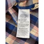 Madewell ‎ Plaid Flannel Button Down Shirt Women’s Medium Blue Pink Cream Photo 4