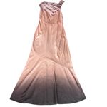 Significant Other Women’s Lana Tie Back Pink Ombre Cowl Neck Satin Maxi Dress 10 Photo 1