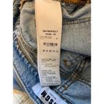 MSGM Logo Side Stripe Light Wash Straight Jeans Size 40 EUC Blue Photo 11