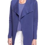 Eileen Fisher Silk Interlock Cascade Jacket - Purple Small Sweater Sz M Photo 2
