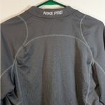 Nike  Pro Hyperwarm Fitted 1/4 Zip Longsleeve Top Womens Sz Large Gray Photo 3