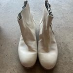 Vero Cuoio  OXS Women’s Cream Gray Leather Ankle Booties Sz 6.5 Photo 1