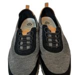 Clarks CLOUD STEPPER CUSHION SOFT 11 GRAY, BLACK/CAMEL LEATHER ACCENTS SNEAKER Photo 1