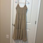 Wilfred Aritzia  tuberose dress tan birch chiffon NWOT medium Photo 6
