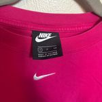Nike Women’s T-Shirt Short Sleeve Swoosh 100% Cotton Fushia Pink Size Small Photo 2