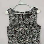 Connected Apparel Square Neck Sleeveless Sheath Dress Women’s Size 10 Geometric Photo 1