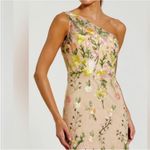 Mac Duggal  68606 Beige One Shoulder Floral Embroidered Gown in Yellow Multi 12 Photo 3