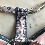 Xhilaration  Triangle Pink and Green Boho Bikini Top Sz S Photo 4