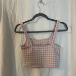 Altar'd State Altar’d State plaid pink crop top size medium Photo 1