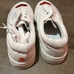 SheIn While Canvas Sneakers with Red Glittery Heart. Size 39. Never worn. Valentine Photo 3