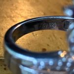 Natural Amethyst Peridot Sterling Silver Cocktail Ring Purple Photo 4