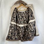 Studio Works Womens Hooded Rain Coat Jacket Lightweight Brown Medium Photo 5