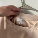 Cuyana Short Sleeve Sweatshirt with Tassels in Blush Pink size XL Photo 2