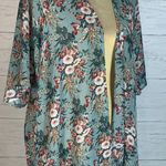 Umgee floral green kimono/cover up womens size S/M Photo 5