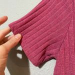 Abercrombie & Fitch Womens Pink Ribbed Short Sleeve A Line Mini Dress Size Small Photo 2