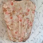 Elle  Women's Floral Blouse - Pink and Tan Photo 1