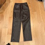 Wilfred  by ARITZIA Melina  Vegan Leather Pant Brown- Size 6 Photo 2