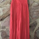 Commense Cotton Sleeveless Pockets Cutout Long Dress size M Red Size M Photo 5