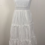 Petal and Pup urmi midi dress white bow lined pockets small NWT Bride Photo 0