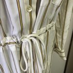 Rails  White and Brown Striped Shivonne Long Sleeve shirt maxi Dress Photo 2