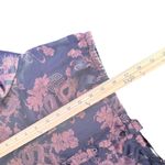 Just Polly Oriental Asian Dragon Crop Top Size XL‎ Floral Black Long Sleeve Photo 9