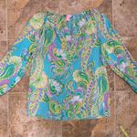 Lilly Pulitzer 100% Silk Blouse Photo 4