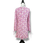 Petal and Pup Purple Pink Floral Long Sleeve Chiffon Midi Shift Dress US Size 8 Photo 1