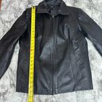 East 5th  Genuine Leather Y2K Vintage Black Zip Up Jacket Coat size XL Photo 3