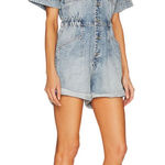 Free People NWT  Marci Denim Shortalls Photo 0