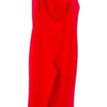 Black Halo  Dana Bow-Detail Jumpsuit red sz 6 Photo 3