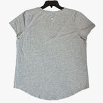 Lululemon  Womens Love V Neck T Shirt Short Sleeve Top Stretch Cotton Gray Sz 12 Photo 2