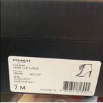 Coach  Lena burgundy Suede Leather Sexy Fun Open Toe Ankle Boots Booties [size 7] Photo 3