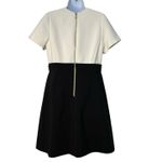 Kate Spade Ivory Black Colorblock Bow Fit and Flare Dress Size 6 Preppy Classic Photo 6