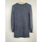 Abercrombie & Fitch  Women Size‎ Small Knit Sweater Dress Gray Navy Green Varsity Photo 3