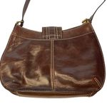 Fossil  Brown Leather Shoulder Bag Photo 3