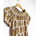 Anthropologie NWT Porridge Pineapple Printed Bow-Back Top Size XS Off Shoulder Photo 6