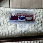 Women’s Vintage Haband Cream Knit Sweater Shirt Size XXL Photo 1