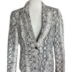 Womens Michael Michael Kors Snakeskin Print Chicken Dress Blazer Jacket Photo 0
