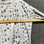 Pink Lily  Sweatshirt Womens Small Multicolor Leopard Print Stretch Side Slit Photo 6