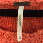 Free People Coral/Gray Striped Sweater XS Photo 4