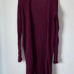 Free People Long Line Linen Blend Purple Cardigan Size M Photo 0