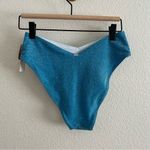 PINK VS NWT Blue Sparkle Bikini Bottom S Photo 3