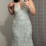 XScape Prom  Mermaid Light Blue Beaded Dress  Photo 4