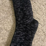 Aerie  Black Thick Textured Marled Crew Socks Photo 0