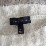 The Limited  Women's Cream, Gray Pink Long Sleeve Pullover Fuzzy Sweater Size S Photo 3