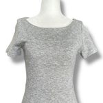 Paul & Joe Sister Gray Short Sleeve Fit & Flare Scoop Neck Knit Dress Size 36 Photo 1