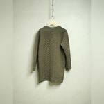 ZARA  Collection quilted Knit army green long-sleeve military-style sweater dress Photo 7