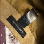 Vintage Moda International Genuine Leather Ruffle Midi Skirt Tan Photo 3