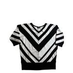 PREMISE STRIPED SWEATER Dolman Sleeves light flat knit size L White Size L Photo 1