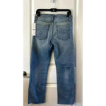 Hudson NWT  Nico Cigarette jeans medium wash size 29 distressed raw hem MSRP $195 Photo 1